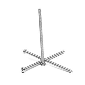 MroMax M5-0.8x100mm Pan Head Phillips Machine Screws 304 Stainless Steel Metric Cross Head Screws Bolts Fasteners Fully Threaded Silver Gray 3Pcs