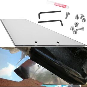 27051 Skeg Guard Protector Safe-Skeg/Stainless Steel Replacement Skeg for Mercury Mercruiser Bravo 1 & 3 1990-Present (27051) - Stainless Steel Skeg Guard