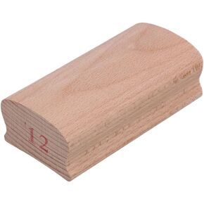 Yibuy Bass Guitar Fretboard Sanding Wood Block 12# Guitar Radius Sanding Block Tool for DIY
