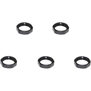 DB TAC 1/2''x28 Thread 1/2-28 Thread Jam Nut Locking and Position Adjustement, Black Steel, 5PC Pack