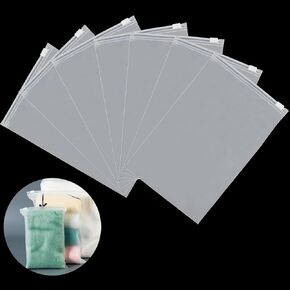Small Plastic Bags Translucent Frosted Texture Clear Reclosable Ziplock Storage Poly Bags with Vent Holes Space Saver for Packing Socks, Sunglasses, Phone Case (50 Count) (3.9 × 5.9 in)