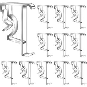 12Pcs Valance Clips for Blinds Clear 2 Inch Blind Valance Replacement Clips Plastic Hidden Window Blind Clips for Horizontal Blind Valance Blind Cover Clips