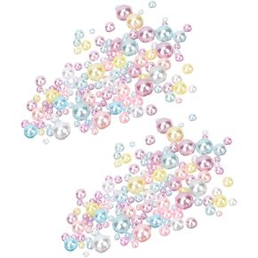 Amosfun 1 Set Vase Decorative Pearls Floating Pearls Fake Pearls Vase Decoration Beads Pearl for Vases Vase Filling Pearls Circle Beads Cake Decorations Hydrogels Plastic Make up
