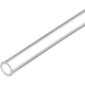 Plastic Pipe Rigid Polycarbonate Round Tube Clear, [for Lighting, Models, Water Plumbing] - 0.2x0.2"(4x5mm), 12"(300mm) Length/Transparent / 1 Pcs