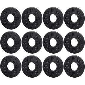 Black Guitar strap locks, 12pcs silicone guitar strap blocks/guitar locks, bass guitar strap locks for locking guitar strap Nice Processed Guitar Strap Locks Straps and Strap Locks