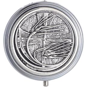KOMI IHS Rosary Box Confirmation Gifts for Catholics,Trinket Box First Communion Box, Hold the Eucharist, Your Rosary, Jewelry, Trinkets