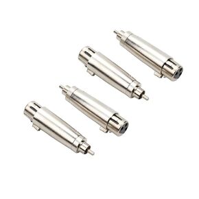 4 قطع XLR أنثى إلى RCA جاك، XLR أنثى إلى RCA ذكر ينطبق على وصلة كابل الصوت ميكروفون DJ خلاط PA محول in Kuwait