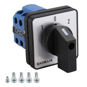 Baomain الروتاري العالمي التحول التبديل SZW26-20/D202.2 660 فولت 20A 1-0-2 3 مواقف 8 محطات وظيفة الإغلاق