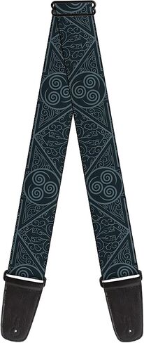 Buckle-Down Nickelodeon Guitar Strap, Avatar Last Airbender Air Element Symbol Blues, 2 Inches Wide in Saudi Arabia