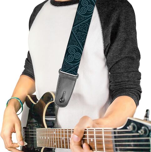 Buckle-Down Nickelodeon Guitar Strap, Avatar Last Airbender Air Element Symbol Blues, 2 Inches Wide in Saudi Arabia