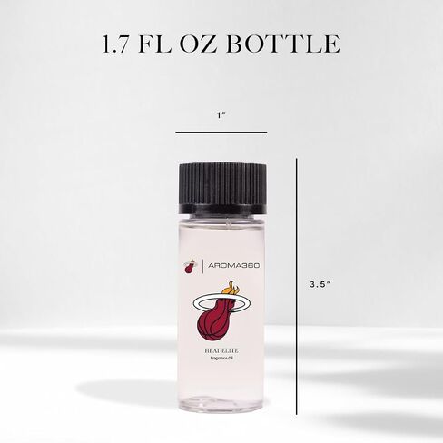 Aroma360 | Heat Elite (Cashmere & Dark Rose) Oil Blend | Miami Heat Edition Essential Diffuser Oil | Aromatherapy Scent Diffuser Oil | Italian Mandarin, Peach Blossom and Patchouli 1.7 fl oz, 50 mL in Saudi Arabia