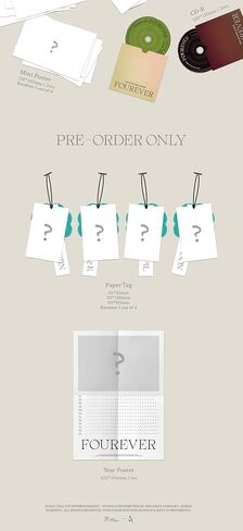 DAY6 FOUREVER 8th Mini Album Contents+Photocard+etc+Tracking Day SIX D6 (Standard Light Green Version) in Saudi Arabia