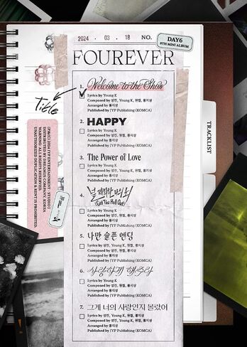 DAY6 FOUREVER 8th Mini Album Contents+Photocard+etc+Tracking Day SIX D6 (Standard Light Green Version) in Saudi Arabia