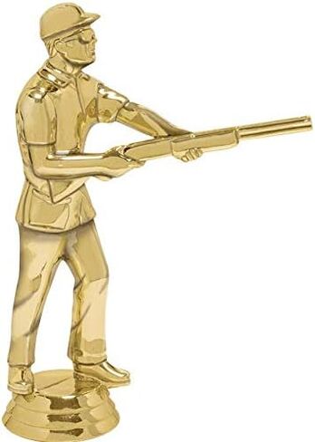 Crown Awards Skeet Shooting Trophies with Custom Engraving, 7.25" Personalized Skeet Shooter Male Trophy On Deluxe Round Base Prime in Saudi Arabia