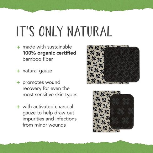 شريط لاصق من الخيزران الأسود/الفحم المنشط مع الفحم المعقم .75 × 3 بوصة 5 صناديق - 10 قطع لكل صندوق in Kuwait