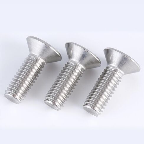 M8-1.25x10mm Flat Head Socket Cap Screws and Bolts, M8 10mm Flat Head Bolts,Stainless Steel Screw,Allen Socket Drive,Full Thread,Bright Finish,Coarse Thread UNC, 30Pcs in Saudi Arabia
