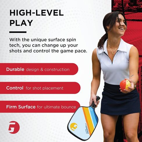 GAMMA Pickleball Paddles, Quantum Series, Micron 5.0, Neutron 5.0, Voltage 5.0, Atomic 5.0, USAPA Approved, Graphite Pickleball Paddle, Polypropylene Core, Honeycomb Grip, Great Feel, More Control in Kuwait