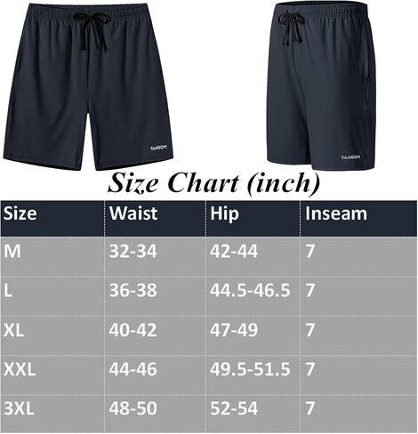 شورت ZONBAILON رجالي رياضي بخصر مطاطي مع جيوب عميقة برباط 9 بوصة درزة داخلية in Kuwait