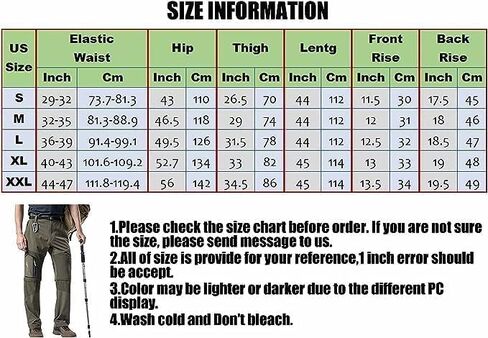 سروال المشي لمسافات طويلة للرجال قابل للتحويل، سروال صيد سريع الجفاف، سروال تخييم خارجي بسحاب قابل للتمدد بعامل حماية من الأشعة فوق البنفسجية 50 مع 5 جيوب in Kuwait