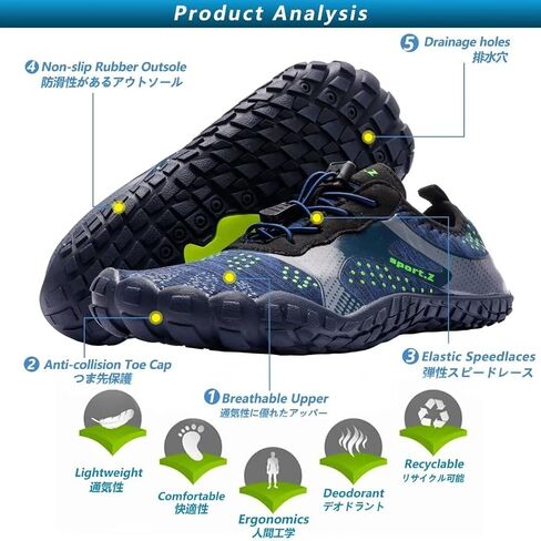 Ansbowey Water Shoes Mens Womens Quick-Dry Lightweight Barefoot Athletic Shoes for Beach Walking, Stream Trekking, Swimming Pool, Snorkeling, Driving, Jogging, Boating in Saudi Arabia