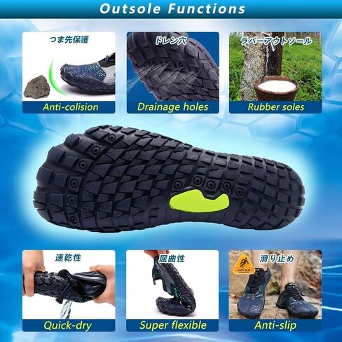 Ansbowey Water Shoes Mens Womens Quick-Dry Lightweight Barefoot Athletic Shoes for Beach Walking, Stream Trekking, Swimming Pool, Snorkeling, Driving, Jogging, Boating in Saudi Arabia