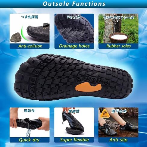 Ansbowey Water Shoes Mens Womens Quick-Dry Lightweight Barefoot Athletic Shoes for Beach Walking, Stream Trekking, Swimming Pool, Snorkeling, Driving, Jogging, Boating in Saudi Arabia