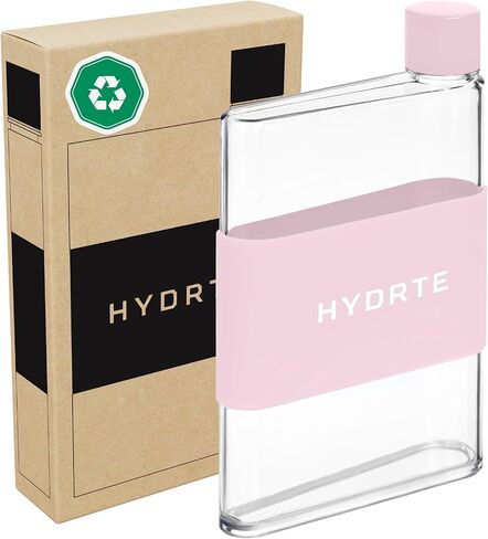 Flat Water Bottle 13 oz, Leak Proof and Slim Water Bottle Design,The Purse Water Bottle, Cute Water Bottles made for Women and Men, BPA Free Square Water Bottle in Saudi Arabia