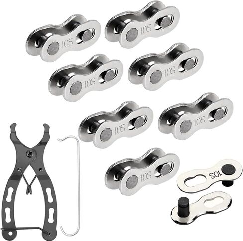 8 Pairs Reusable Bicycle Missing Link + Bike Chain Plier for 6/7/8/9/10/11 Speed in Saudi Arabia