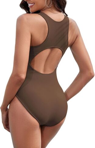 Zando One Piece Swimsuits Women Tummy Control Athletic Bathing Suit Cheeky Womens One Piece Swimsuits Slimming Swimwear in Saudi Arabia
