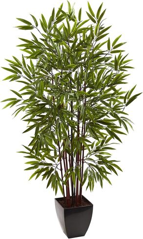 Nearly Natural 5ft. Bamboo Silk Tree with Planter in Saudi Arabia