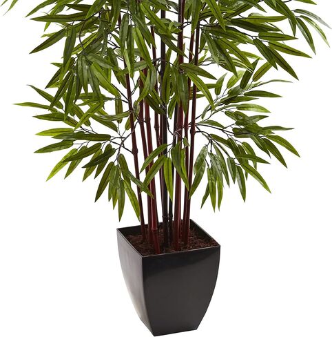 Nearly Natural 5ft. Bamboo Silk Tree with Planter in Saudi Arabia