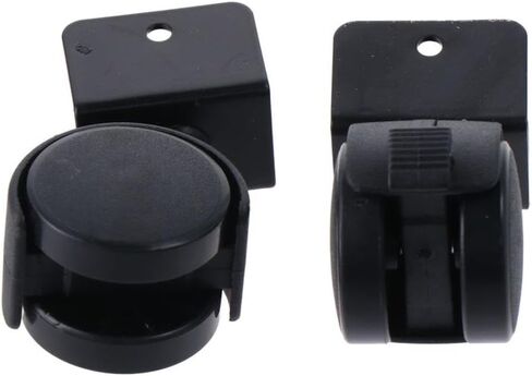 4Pcs 1.5" Dia Wheel, Swivel Brake Caster, U Bracket Castors, Replacement Accessories for Workbenches and Tables, Furniture, 1" U-Clamp Top in Saudi Arabia