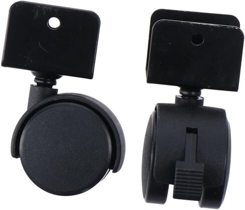 4Pcs 1.5" Dia Wheel, Swivel Brake Caster, U Bracket Castors, Replacement Accessories for Workbenches and Tables, Furniture, 1" U-Clamp Top in Saudi Arabia