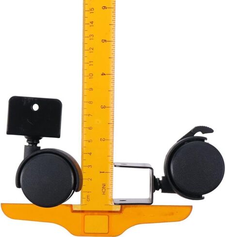 4Pcs 1.5" Dia Wheel, Swivel Brake Caster, U Bracket Castors, Replacement Accessories for Workbenches and Tables, Furniture, 1" U-Clamp Top in Saudi Arabia