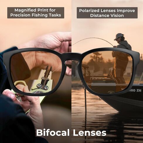KastKing Pecos Bifocal Polarized Sunglasses, Bi-Focal x1.5 x2.0 x2.5 Magnifications, Sport Reader Sunglasses, UV Protection in Saudi Arabia