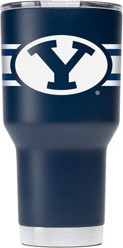 كوب Gametime Sidekicks BYU بسعة 30 أونصة - مرخص رسميًا، من الفولاذ المقاوم للصدأ 18/8، بجدار مزدوج، معزول بالفراغ، شعارات مطبوعة بالأشعة فوق البنفسجية LED، بدون عرق، يبقى ساخنًا/باردًا - 360 التفاف in Saudi Arabia