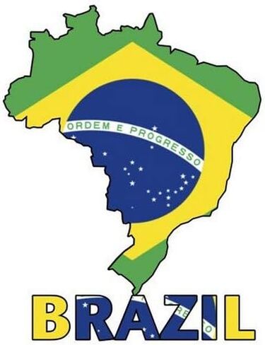 3dRose Brazilian Flag in The Map and Letters of Brazil Ceramic Mug, 15-Ounce in Saudi Arabia