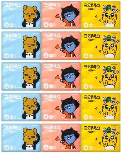 [KOTASTIC] Pocket Tissues Travel Packs Kawaii Cute Charcter for Camping, Car (9 Packs 50) in Saudi Arabia