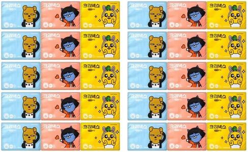 [KOTASTIC] Pocket Tissues Travel Packs Kawaii Cute Charcter for Camping, Car (9 Packs 50) in Saudi Arabia