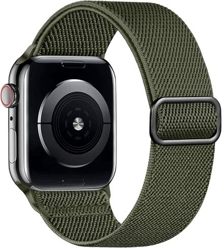 SNBLK Stretchy Solo Loop Compatible with Apple Watch Band 44mm 40mm 41mm 45mm 38mm 49mm 42mm for Women Men, Soft Nylon Elastic Braided Sport Strap for iWatch Series 9 8 7 6 5 4 3 2 1 SE Ultra 2 Ultra in Kuwait