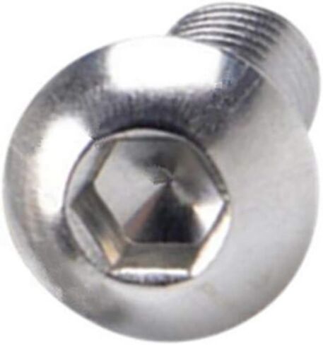 M3x8mm Button Head Hex Socket Cap Screws,Full Thread,304 Stainless Steel Bolts Screws 100pcs (M3x8mm) in Saudi Arabia