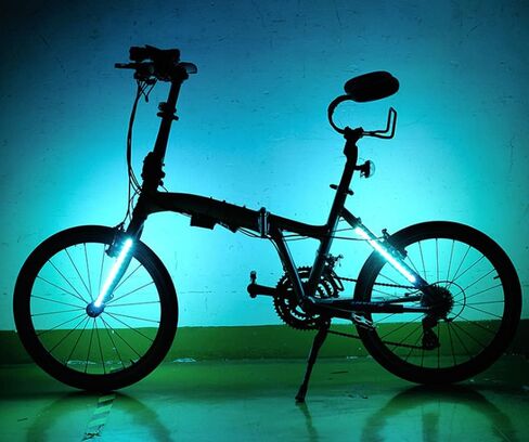 Warning Wheel Lights - Rechargeable Decoion Front Rear Wheel Bike Warning Lamp Bicycle Spoke Light in Saudi Arabia