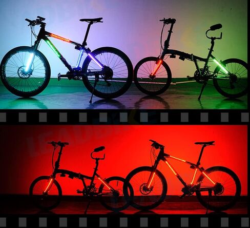 Warning Wheel Lights - Rechargeable Decoion Front Rear Wheel Bike Warning Lamp Bicycle Spoke Light in Saudi Arabia