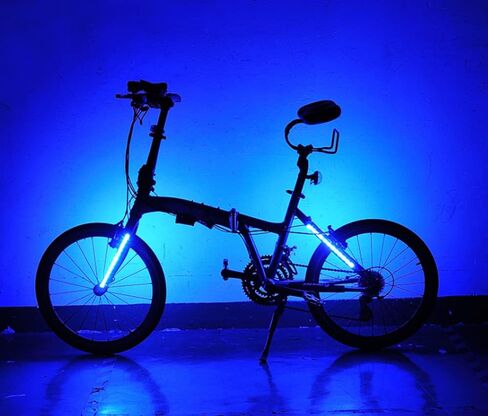 Warning Wheel Lights - Rechargeable Decoion Front Rear Wheel Bike Warning Lamp Bicycle Spoke Light in Saudi Arabia