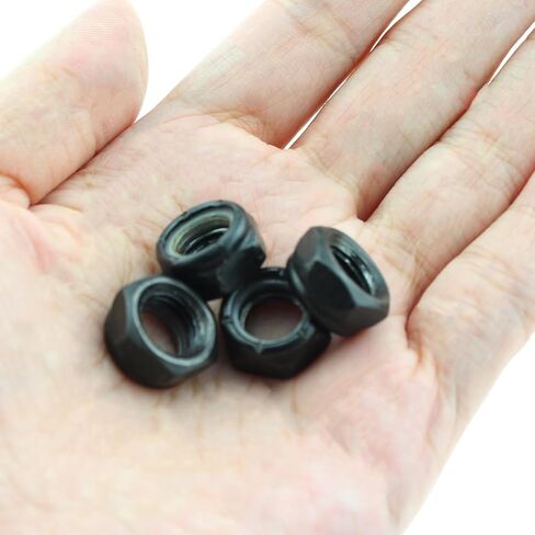 12PCS Skateboard Lock Nut Set Nuts and Shaft Washers Black Skateboard Truck Shaft Washers Spacers Hardware Repair Kit in Saudi Arabia