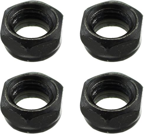 12PCS Skateboard Lock Nut Set Nuts and Shaft Washers Black Skateboard Truck Shaft Washers Spacers Hardware Repair Kit in Saudi Arabia