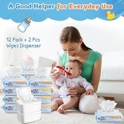 960 Count Baby Wipes Bulk with 2 Pcs Portable Dispenser Baby Wipes Sensitive Baby Wipes Anti Sensitive and Unscented Wipes for Sensitive Skin in Saudi Arabia