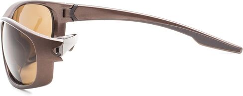 Eyekepper TR90 Unbreakable Sports Bifocal Sunglasses Baseball Running Fishing Driving Golf Softball Hiking Pearly Brown Frame Brown Lens +1.25 in Saudi Arabia