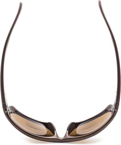Eyekepper TR90 Unbreakable Sports Bifocal Sunglasses Baseball Running Fishing Driving Golf Softball Hiking Pearly Brown Frame Brown Lens +1.25 in Saudi Arabia