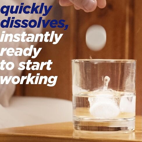 ALKA-SELTZER PLUS البرد الشديد، PowerFast Fizz، أقراص Zest الفوارة، للبالغين الذين يعانون من الصداع والتهاب الحلق واحتقان الجيوب الأنفية وسيلان الأنف والعطس والحمى وآلام الجسم وآلامه، برتقالي، 20 قطعة in Kuwait